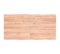 vidaXL Tablero de Mesa, Superficie de Escritorio, Tablero Repuesto, Tablero de Estantería Comedor, Madera Maciza Tratada Borde Natural Marrón Claro