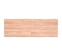 vidaXL Tablero de Mesa, Superficie de Escritorio, Tablero Repuesto, Tablero de Estantería Comedor, Madera Maciza Tratada Borde Natural Marrón Claro