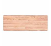 vidaXL Tablero de Mesa, Superficie de Escritorio, Tablero Repuesto, Tablero de Estantería Comedor, Madera Maciza Tratada Borde Natural Marrón Claro