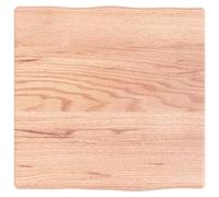 vidaXL Tablero de Mesa, Superficie de Escritorio, Tablero Repuesto, Tablero de Estantería Comedor, Madera Maciza Tratada Borde Natural Marrón Claro
