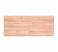 vidaXL Tablero de Mesa, Superficie de Escritorio, Tablero Repuesto, Tablero de Estantería Comedor, Madera Maciza Tratada Borde Natural Marrón Claro