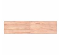 vidaXL Tablero de Mesa, Superficie de Escritorio, Tablero Repuesto, Tablero de Estantería Comedor, Madera Maciza Tratada Borde Natural Marrón Claro