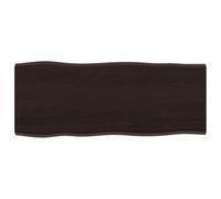vidaXL Tablero de Mesa, Superficie de Estantería, Balda de Repuesto Reemplazo, Tablero de Bricolaje Comedor, Madera Tratada Roble Borde Vivo Marrón