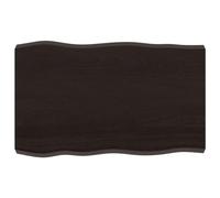 vidaXL Tablero de Mesa, Superficie de Estantería, Balda de Repuesto Reemplazo, Tablero de Bricolaje Comedor, Madera Tratada Borde Vivo Marrón