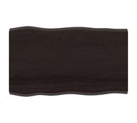 vidaXL Tablero de Mesa, Superficie de Estantería, Balda de Repuesto Reemplazo, Tablero de Bricolaje Comedor, Madera Tratada Borde Vivo Marrón