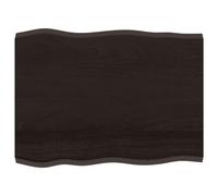 vidaXL Tablero de Mesa, Superficie de Estantería, Balda de Repuesto Reemplazo, Tablero de Bricolaje Comedor, Madera Tratada Borde Vivo Marrón