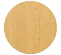 vidaXL Tablero de Mesa de bambú Ø80x1,5 cm