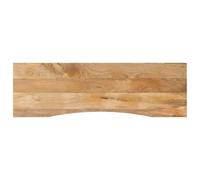 vidaXL Tablero Escritorio con Curva Madera Mango Rugosa 160x50x2,5 cm