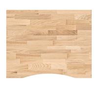 vidaXL Tablero Escritorio Rectangular Madera Maciza Roble sin Tratar