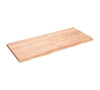 vidaXL Tablero de mesa – Superficie de escritorio, madera maciza roble tratada, marrón claro