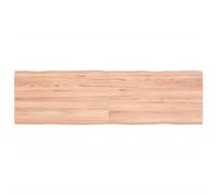 vidaXL Tablero de Mesa, Superficie de Escritorio, Tablero Repuesto, Tablero de Estantería Comedor, Madera Maciza Tratada Borde Natural Marrón Claro