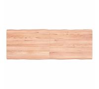 vidaXL Tablero de Mesa, Superficie de Escritorio, Tablero Repuesto, Tablero de Estantería Comedor, Madera Maciza Tratada Borde Natural Marrón Claro