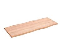 vidaXL Tablero Mesa Madera tratada Roble Borde Natural 100x40x2 cm, Tablero de Madera, Tablero de Comedor, Tablero de Madera Maciza