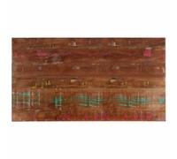 vidaXL Tablero Mesa Rectangular Madera Maciza reciclada 100x50x3,8 cm, Superficie de Mesa, Tablero de Mesa de Madera, Tablero de Mesa de Centro