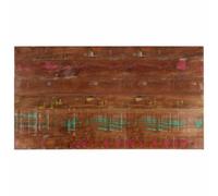 vidaXL Tablero mesa rectangular madera maciza reciclada 120x70x2,5 cm, superficie de mesa, tablero de mesa de madera, tablero de mesa de centro