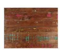 vidaXL Tablero mesa rectangular madera maciza reciclada 80x50x3,8 cm, superficie de mesa, tablero de mesa de madera, tablero de mesa de centro