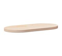 Vidaxl tablero de mesa ovalado madera maciza de pino 70x35x2,5 cm