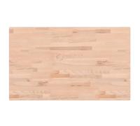 vidaXL Tablero Rectangular, Superficie de Mesa Auxiliar, Tablero de Repuesto, Tablero de Mesa de Bar, Madera Maciza de Haya 100X60X2,5 cm