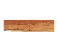 vidaXL Tablero rectangular, superficie de mesa auxiliar, madera de acacia, borde vivo 160x40x3,8 cm