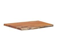 vidaXL Tablero Rectangular Madera de Acacia Borde Vivo 70x60x2,5 cm, Tablero, Tablero de Mesa Rectangular, Tablero de Mesa de Comedor