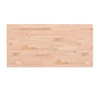 vidaXL Tablero Rectangular, Superficie de Mesa Auxiliar, Tablero de Repuesto, Tablero de Mesa de Bar, Madera Maciza de Haya 80X40X1,5 cm