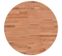 vidaXL Tablero Redondo de Madera Maciza de Haya Ø50x1,5 cm