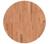 vidaXL Tablero redondo de madera maciza de haya Ø60 x 2,5 cm