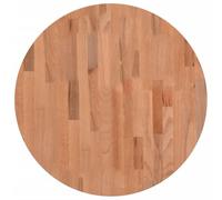 vidaXL Tablero Redondo de Madera Maciza de Haya Ø60x4 cm