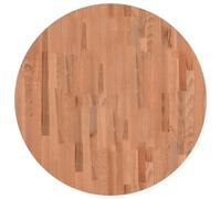 vidaXL Tablero Redondo de Madera Maciza de Haya Ø80x1,5cm