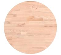 vidaXL Tablero Redondo, Superficie de Mesa Auxiliar, Tablero de Mesa de Centro, Tablero de Muebles de Repuesto, Madera Maciza de Haya Ø40X2,5 cm
