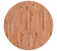 vidaXL Tablero Redondo de Madera Maciza de Haya Ø90x1,5 cm