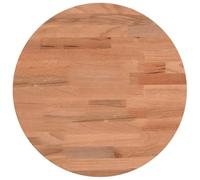 vidaXL Tablero Redondo, Superficie de Mesa Auxiliar, Tablero de Mesa de Centro, Tablero de Muebles de Repuesto, Madera Maciza de Haya Ø30X4 cm