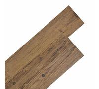 vidaXL Tableros de Suelo 36 pcs Madera de Nogal Marrón 5,02 m² PVC, Pisos de Laminado Elegantes, baldosas de PVC rectangulares para renovar tu hogar, ¡solución fácil para Cubrir