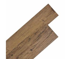 vidaXL Tableros de Suelo 36 pcs Madera de Nogal Marrón 5,02 m² PVC, Pisos de Laminado Elegantes, baldosas de PVC rectangulares para renovar tu hogar, ¡solución fácil para Cubrir