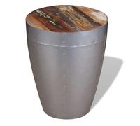 Vidaxl taburete de aviador madera maciza reciclada