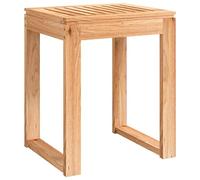 vidaXL Taburete de baño Madera Maciza Nogal 40x30x46 cm
