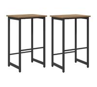 vidaXL Taburete de Bar 2 uds. Roble Artisan 40 x 32 x 74 cm