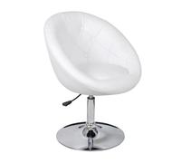 vidaXL Silla de Club Blanco