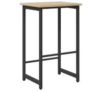 vidaXL Taburete de Bar Roble Sonoma 40 x 32 x 74 cm, Taburete Rectangular para Sala, Moderno, Ajustable, Madera, Estructura de Acero, diseño Minimalista
