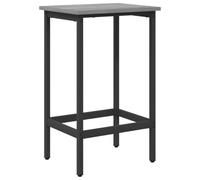 vidaXL Taburete de Bar Sonoma Gris 40 x 32 x 64 cm, con reposapies, Silla de Bar Rectangular, Estructura de Acero Resistente a arañazos, solución Elegante para Interiores