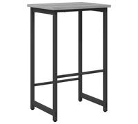 vidaXL Taburete de Bar Sonoma Gris 40 x 32 x 74 cm, Taburete Rectangular para Sala, Moderno, Ajustable, Madera, Estructura de Acero, diseño Minimalista