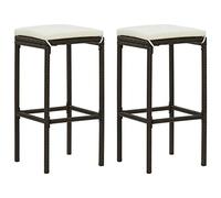 vidaXL - Taburete de Cocina (2 Unidades), Color marrón