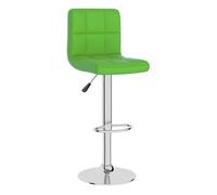 Vidaxl taburete de cocina cuero sintético verde