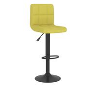 Vidaxl taburete de cocina de tela verde