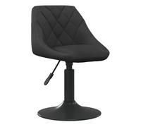 Vidaxl taburete de cocina de terciopelo negro