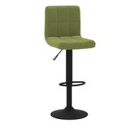 Vidaxl taburete de cocina de terciopelo verde claro