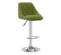 Vidaxl taburete de cocina de terciopelo verde claro