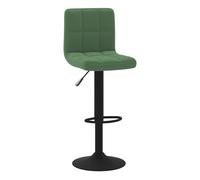 Vidaxl taburete de cocina de terciopelo verde oscuro