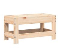 vidaXL Taburete de Jardín, Reposapiés Otomana de Palets de Relax, Mesa de Centro, Asiento para Patio Terraza, Madera Maciza de Pino