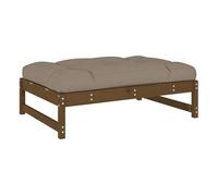 Vidaxl taburete de jardín madera maciza de pino marrón miel 120x80 cm